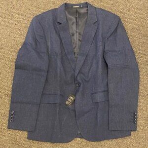 NWT! HISDERN Dark Blue Suit Jacket / Coat / Blazer / Size S (20 Inches Across)